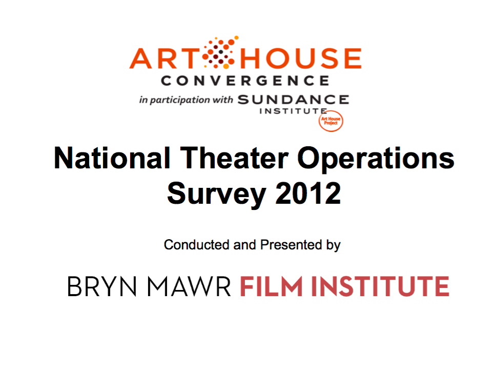 National Theater Operations Survey 2012